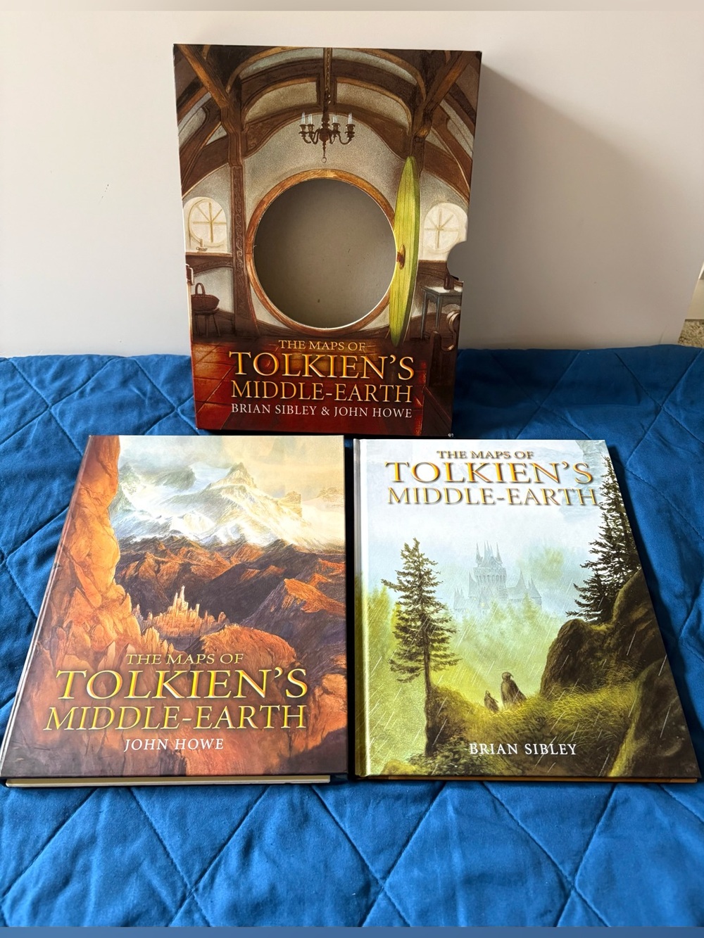 Map of Tolkien’s Middle Earth Hardcover Set Brian Sibley John Howe INCOMPLETE